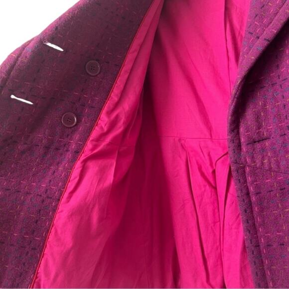 Marc By Marc Jacobs Double Breasted Wool Blend Pea Coat Winter Jacket size XS - Picture 6 of 11